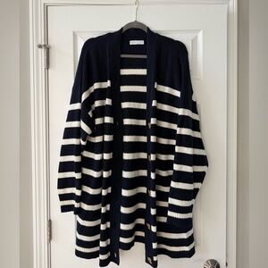 Primark - Long Stripe Cardigan - Size L
